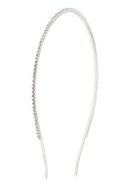 Miu Miu thin crystal embellished headband - Metallic