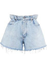 high-waisted denim shorts