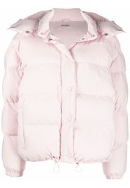 Miu Miu hooded puffer jacket - Pink