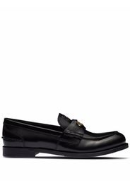 Miu Miu leather penny loafers - Black