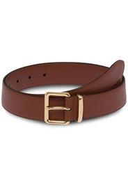 Miu Miu logo buckle belt - Brown