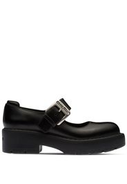 Miu Miu chunky buckle-fastening loafers - Black