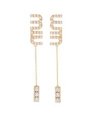 Miu Miu crystal-embellished pendant earrings - Gold