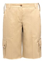 Miu Miu cotton chino bermuda shorts - Neutrals