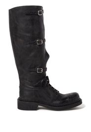 Miu Miu multi-buckle leather boots - Black