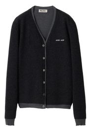 Miu Miu v-neck cardigan - Grey
