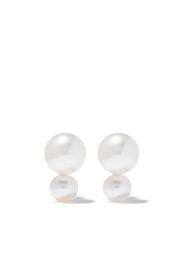 14kt gold pearl stud earrings