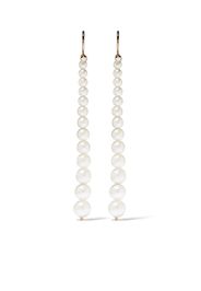 14kt yellow gold Sea of Beauty Akoya pearl and diamond small drop earrings