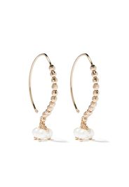 14kt yellow gold Sea of Beauty Akoya pearl hook earrings