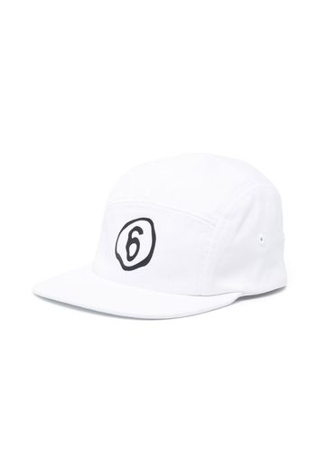 MM6 Maison Margiela Kids logo-print baseball cap - White