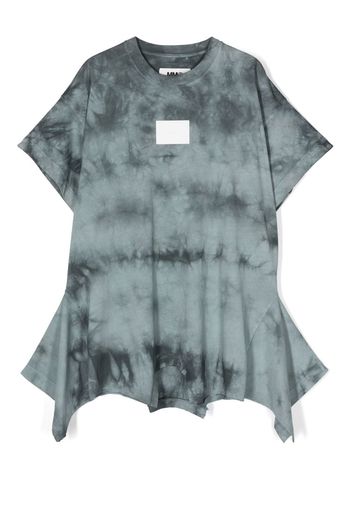 MM6 Maison Margiela Kids T-shirt hem tie-dye dress - Grey