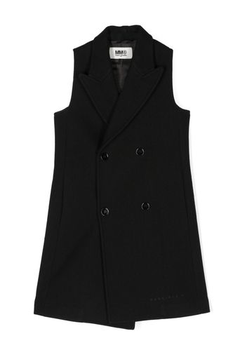 MM6 Maison Margiela Kids double-breasted waistcoat - Black