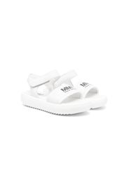 MM6 Maison Margiela Kids touch-strap leather sandals - White