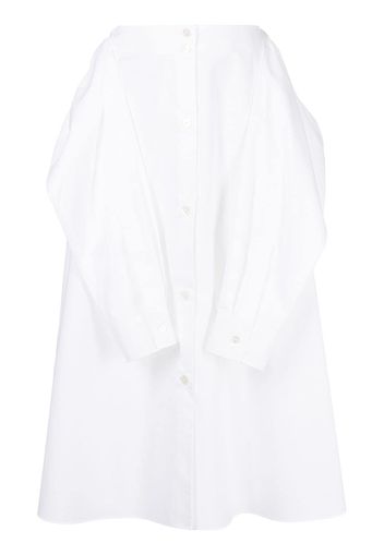 MM6 Maison Margiela button-up sleeve-tie skirt - White