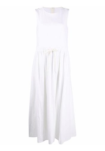 MM6 Maison Margiela contrast-stitch maxi dress - White