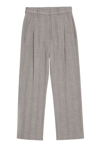 MM6 Maison Margiela striped tailored cropped trousers - Grey