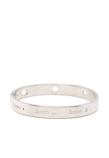 MM6 Maison Margiela cut-out detail bracelet - Silver