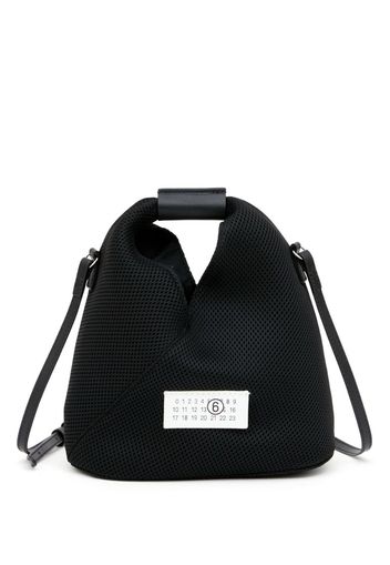 MM6 Maison Margiela numbers-motif mesh tote - Black