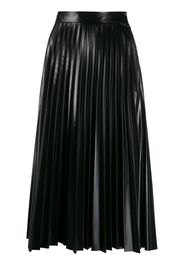 pleated midi skirt