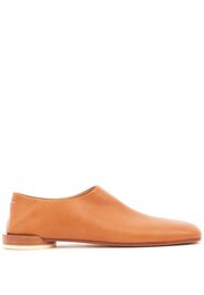 MM6 Maison Margiela leather slip-on loafers - Brown