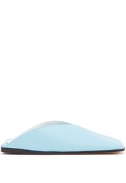 MM6 Maison Margiela leather closed-toe slides - Blue