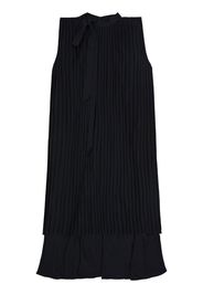 MM6 Maison Margiela layered pleated asymmetric dress - Black