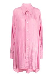 MM6 Maison Margiela logo-print shirt - Pink