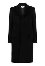 MM6 Maison Margiela single-breasted wool-blend coat - Black