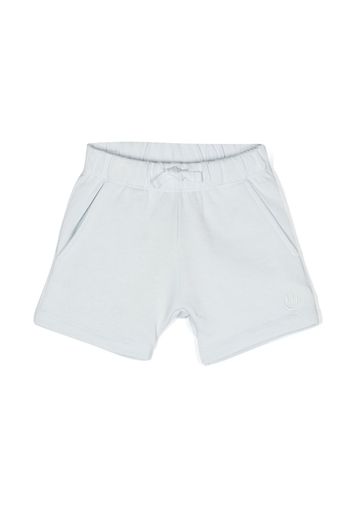 Molo embroidered-motif cotton shorts - Blue