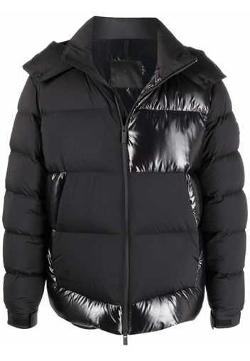 moncler panelled puffer jacket