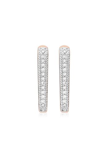 Monica Vinader Alta Capture Huggie Diamond earrings - Gold