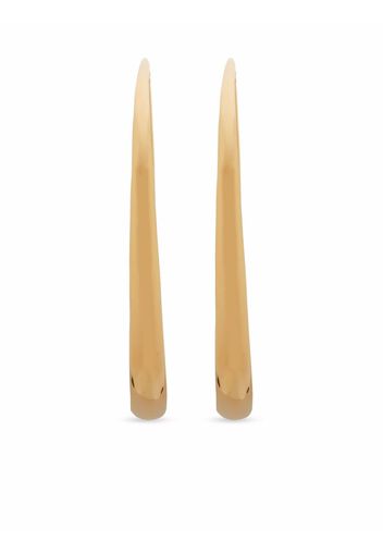 Monica Vinader Deia chamfered hoop earrings - Gold