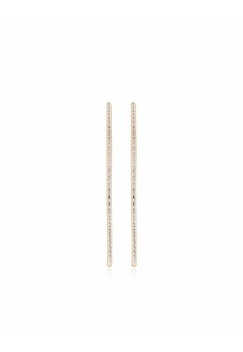 Monica Vinader Riva cocktail diamond hoop earrings - Gold