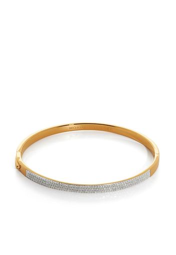 Monica Vinader Essential diamond pave bangle - Gold