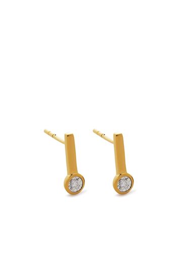 Monica Vinader Essential Drop diamond earrings - Gold