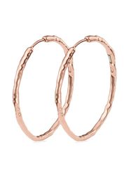 Monica Vinader Siren Muse large hoop earrings - Pink