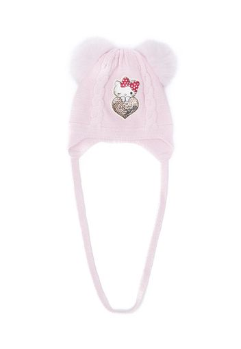 Monnalisa Hello Kitty knitted hat - Pink