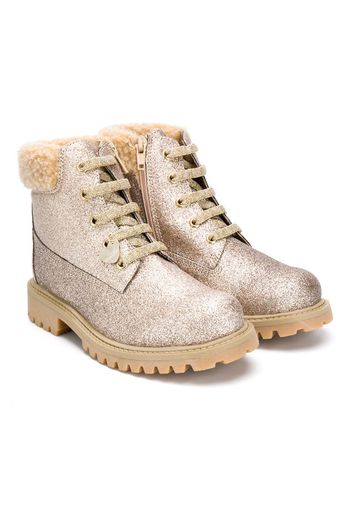 glitter ankle-boots