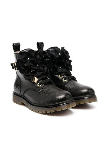 lace-up goatskin boots