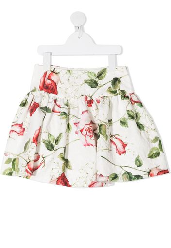 floral print full skirt