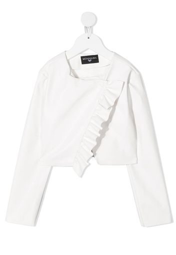 ruffle-trimmed jacket