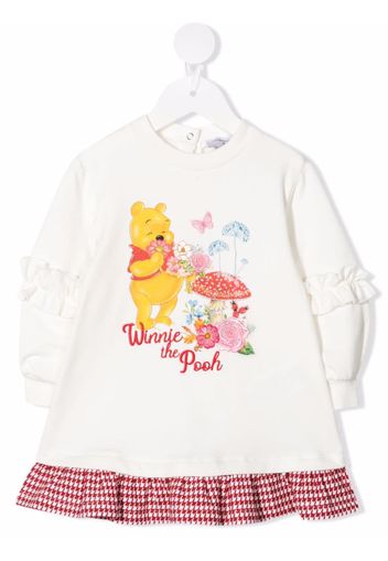 Monnalisa Winnie-the-Pooh jumper dress - White