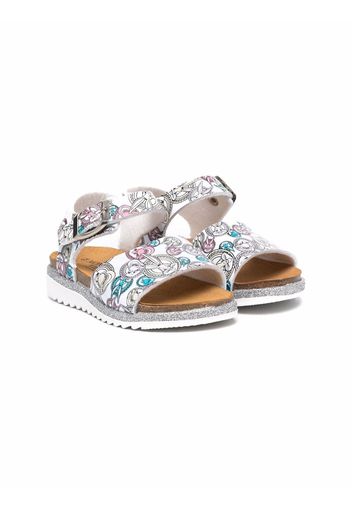 Monnalisa Bugs and Lola Bunny print sandals - White