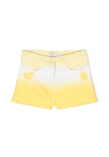 Monnalisa gradient-effect mini-short - Yellow