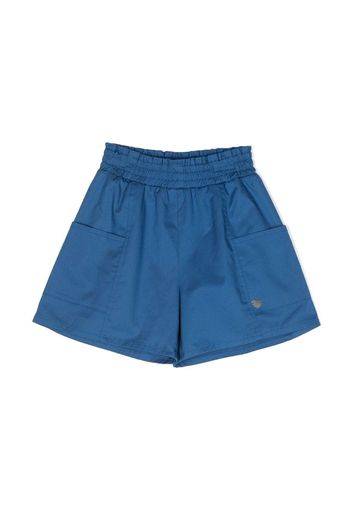 Monnalisa logo-charm wide-leg shorts - Blue