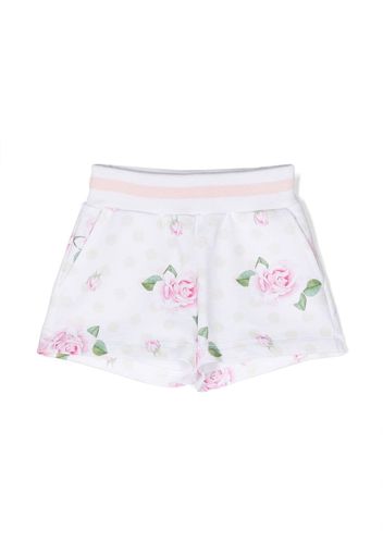 Monnalisa floral-print shorts - White