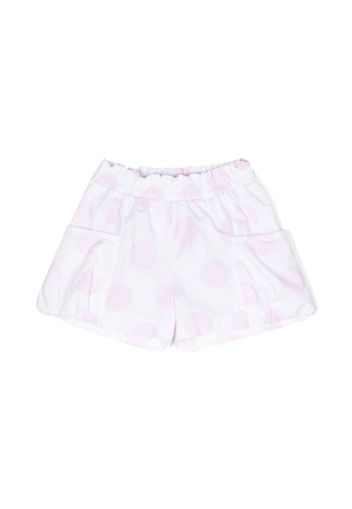 Monnalisa polka-dot print shorts - White