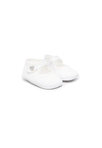 Monnalisa heart buckle-fastening ballerinas - White