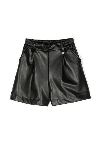 Monnalisa satin cotton shorts - Black