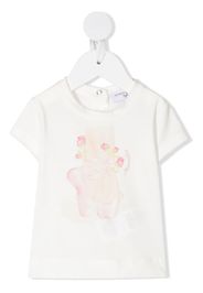 teddy bear print T-shirt